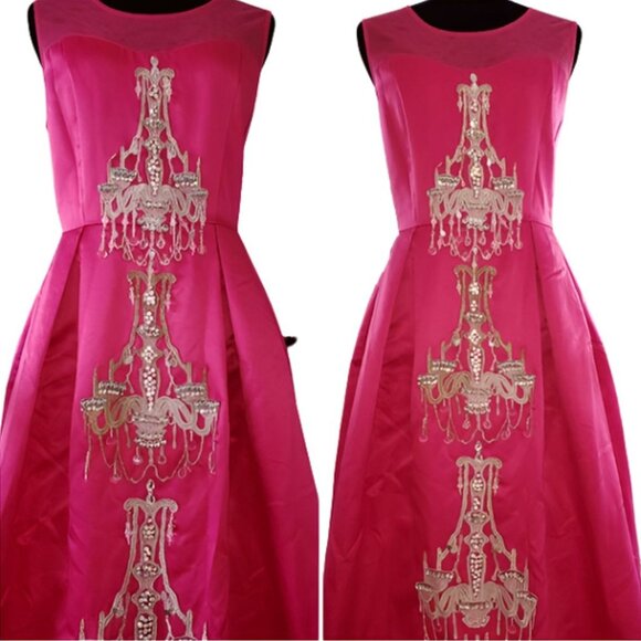 Luxury Designer Couture Evening Wedding Cocktail Runway Party Prom Gown Dress NW - Picture 11 of 12